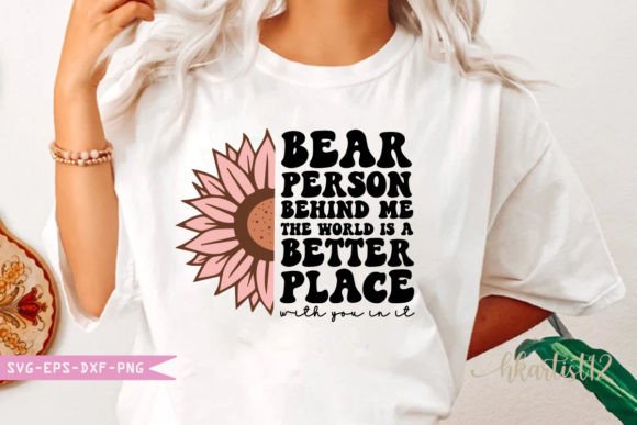 Bear Person Behind Me, Retro SVG Review