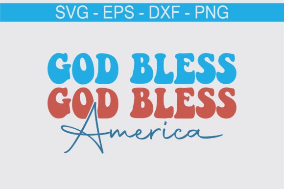 God Bless America Retro Svg Design Review