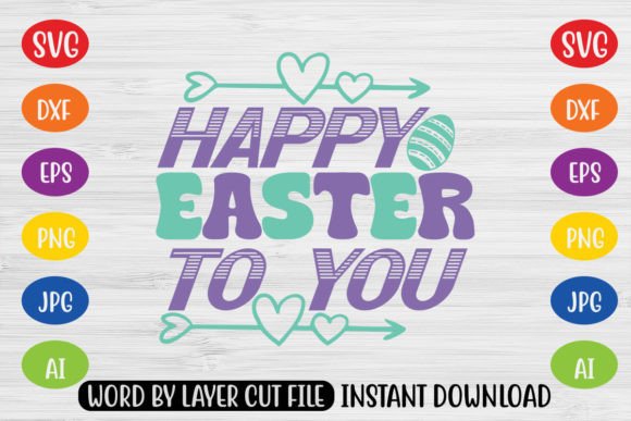 Happy Easter to You Retro SVG