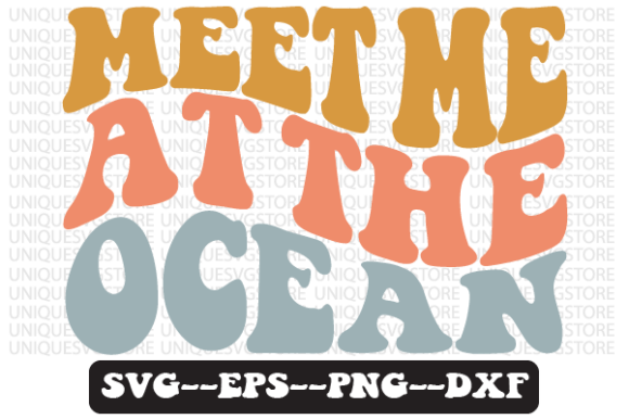 Meet Me at the Ocean Retro Svg Design Review